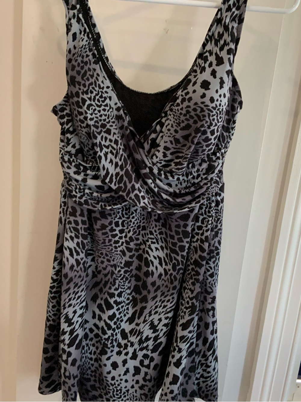 Swimsuit Leopard Print  in Black and Gray size XXl. SKU 3106